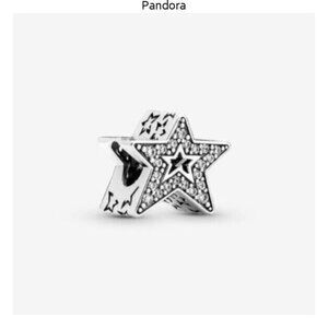 Pandora Sparkling Asymmetric Star Charm